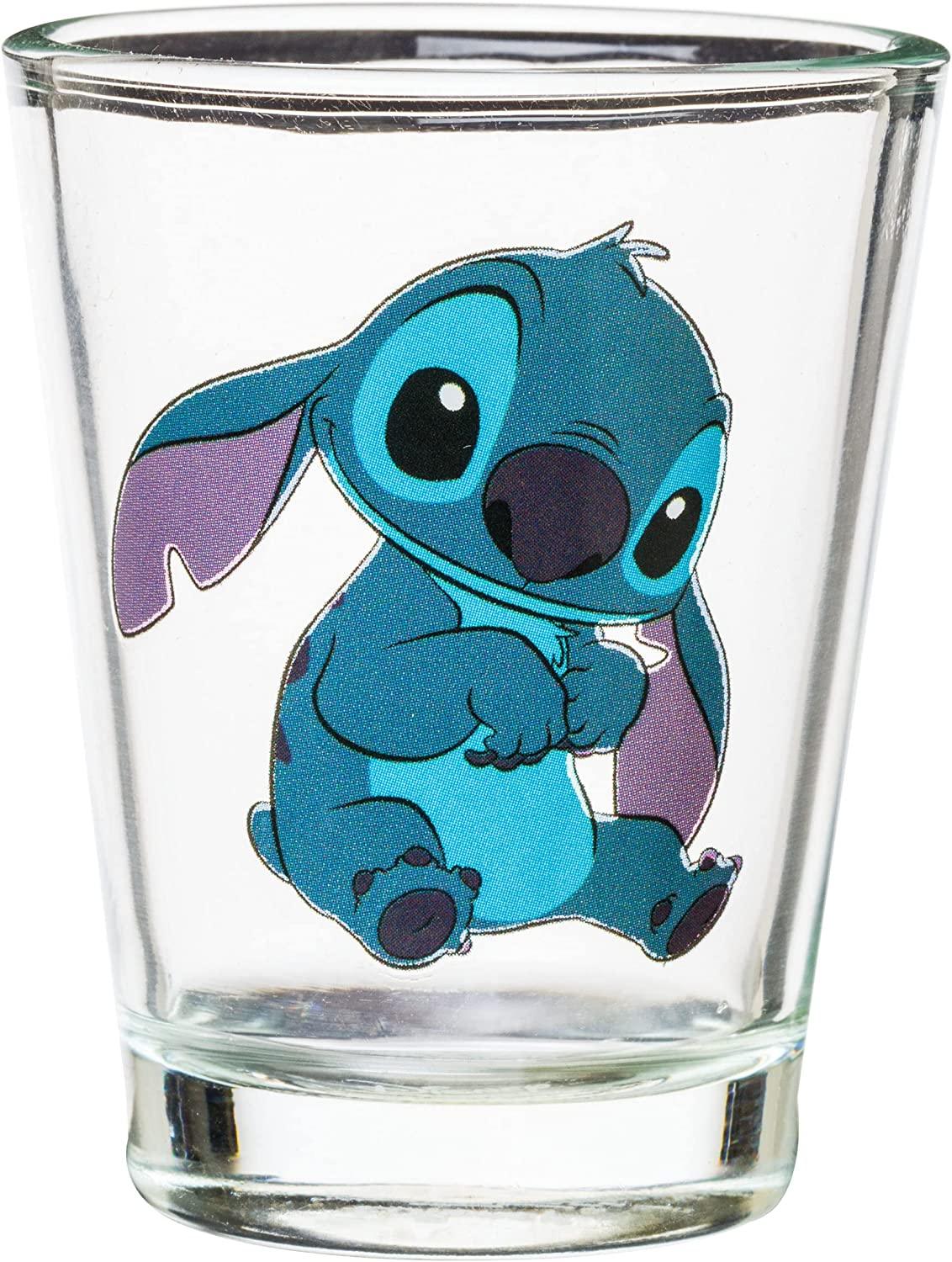 Stitch and Angel Square Mini Glass - Lilo & Stitch - Spencer's