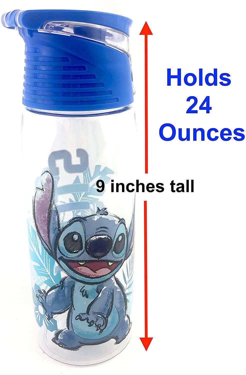 Lilo and Stitch Flip Top Water Bottle Loop Attachment Handle
