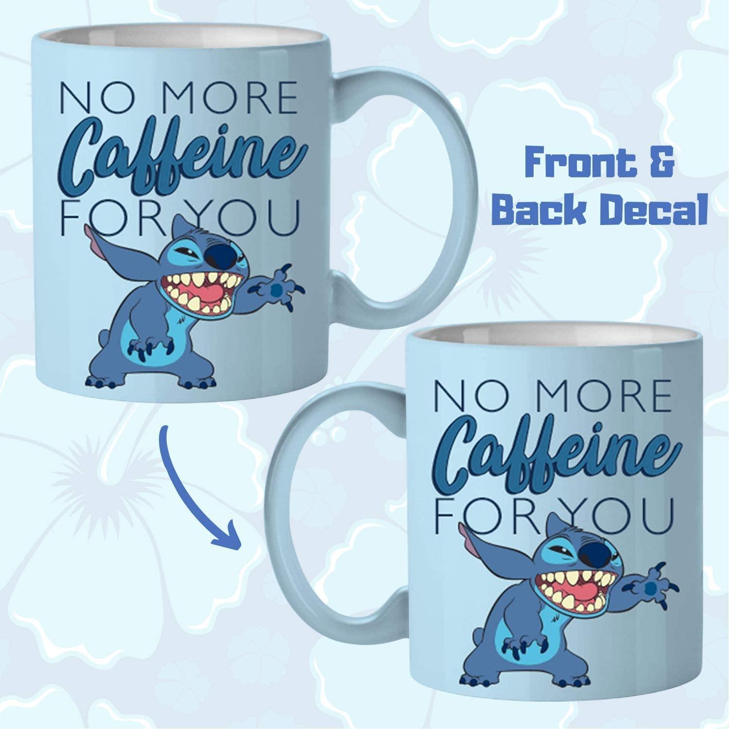 Lilo And Stitch No More Caffeine 14 oz Ceramic Mug