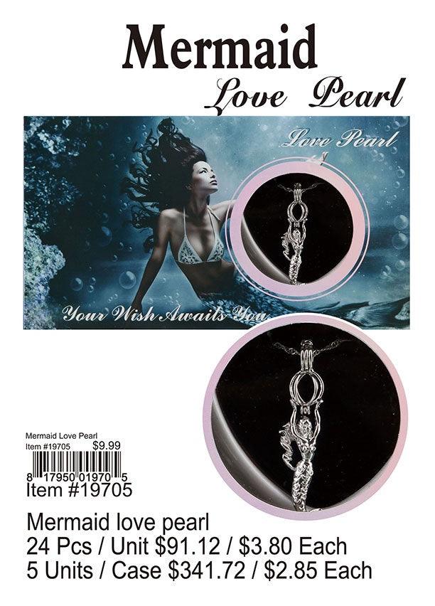 Love Pearl Mermaid Necklace