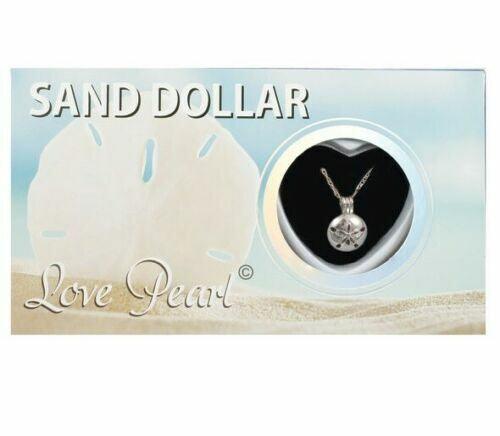 Love Pearl Necklace With Sand Dollar Charm