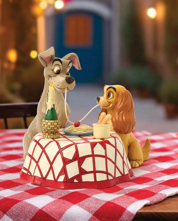Disney Lady & Tramp Spaghetti Scene Figurine