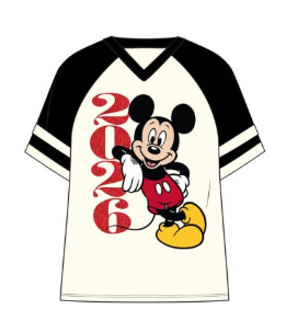 Junior Vneck Oversize Raglan Tee ITS MICKEY - 2026