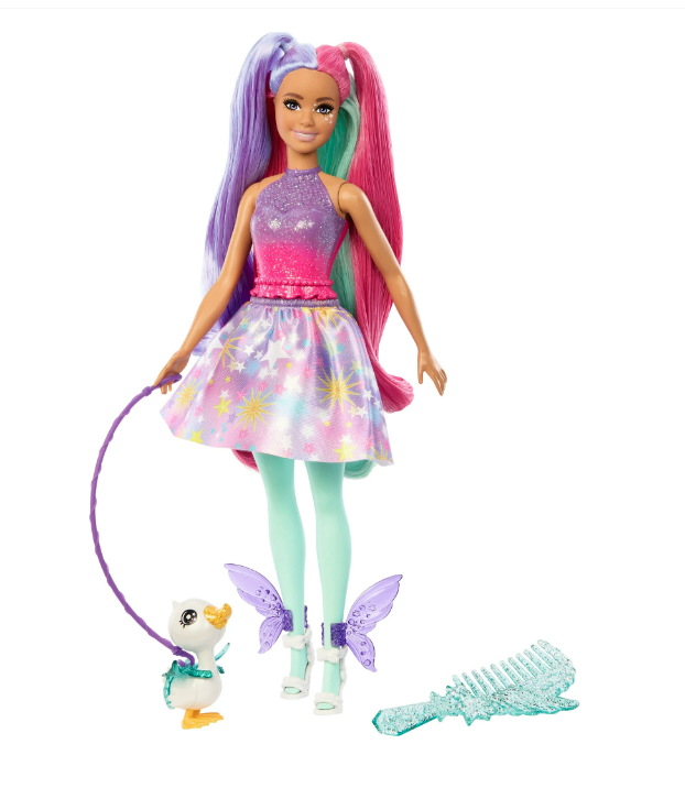 Barbie Touch of Magic Doll w Fantasy Outfit & Pet