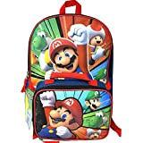 Mario 16" Backpack with lunch bag