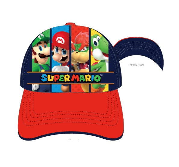 Mario Cap Panels Character w/Emb Details