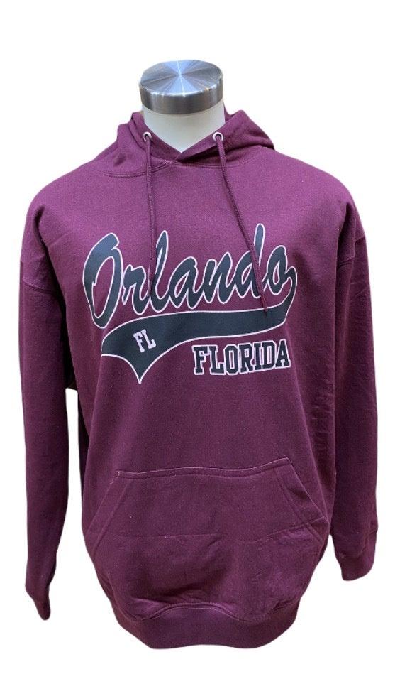 Maroon Orlando Florida Pullover Hoodie