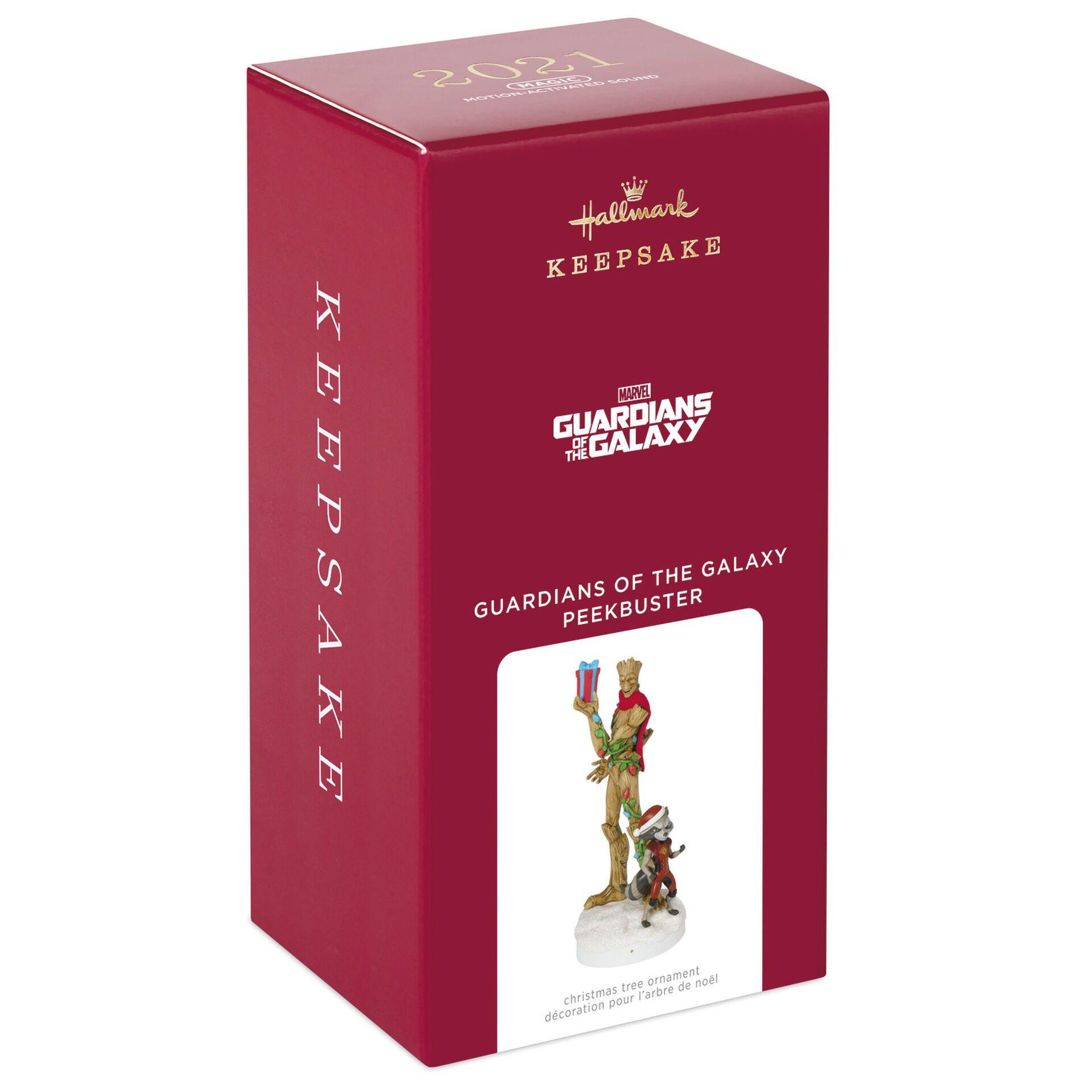 Marvel Guardians of the Galaxy Peekbuster Ornament With Motion-Activated Sound