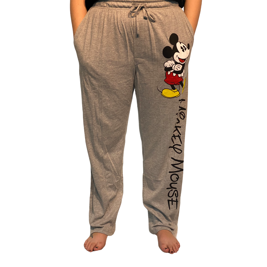 Men's Fun Print Pajama Lounge Pants, Gray