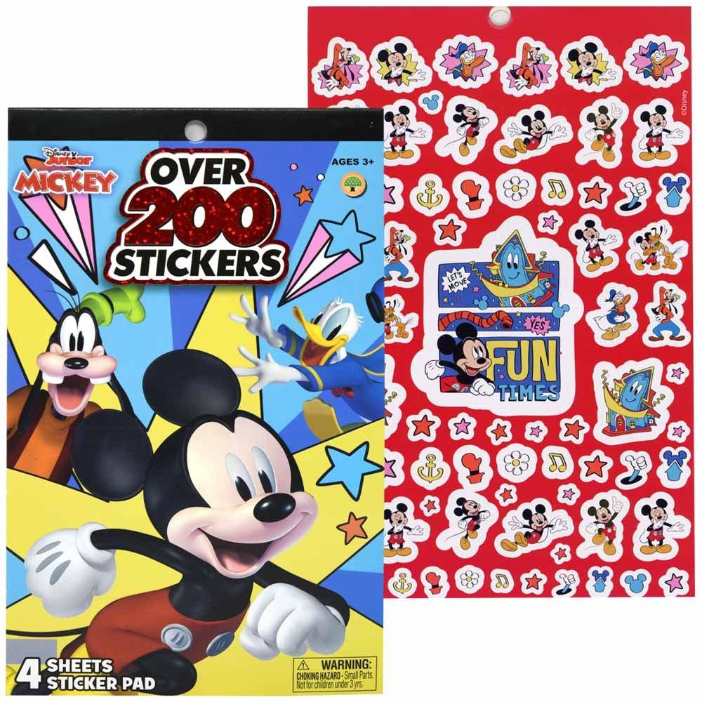 Mickey 4 Sheet Foil Cover Sticker Pad, 200+ Stickers