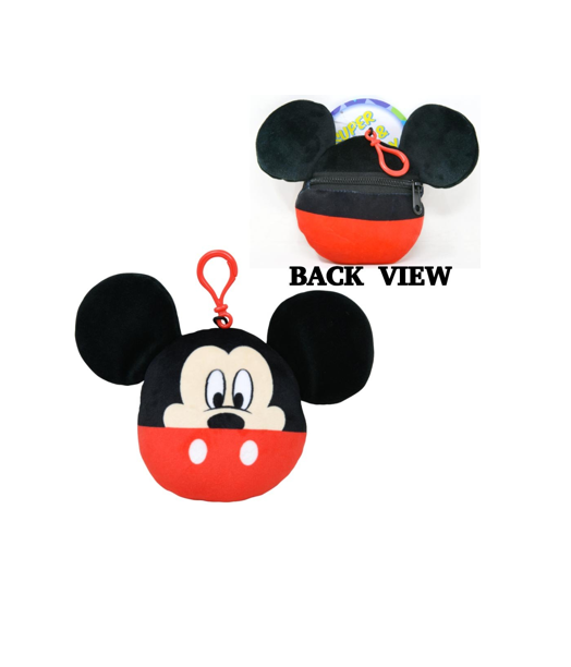 Mickey 6" Plush Head Zipper Pull