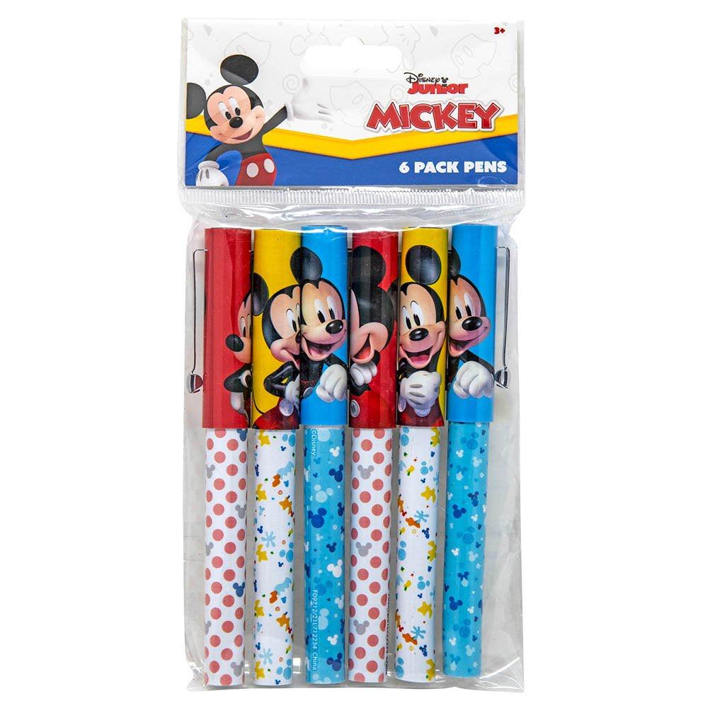 Mickey 6pk Pens in Poly Bag with Header