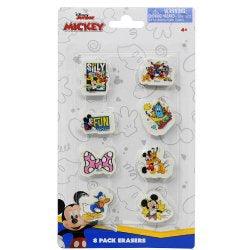 Mickey 8pk Eraser on blister card