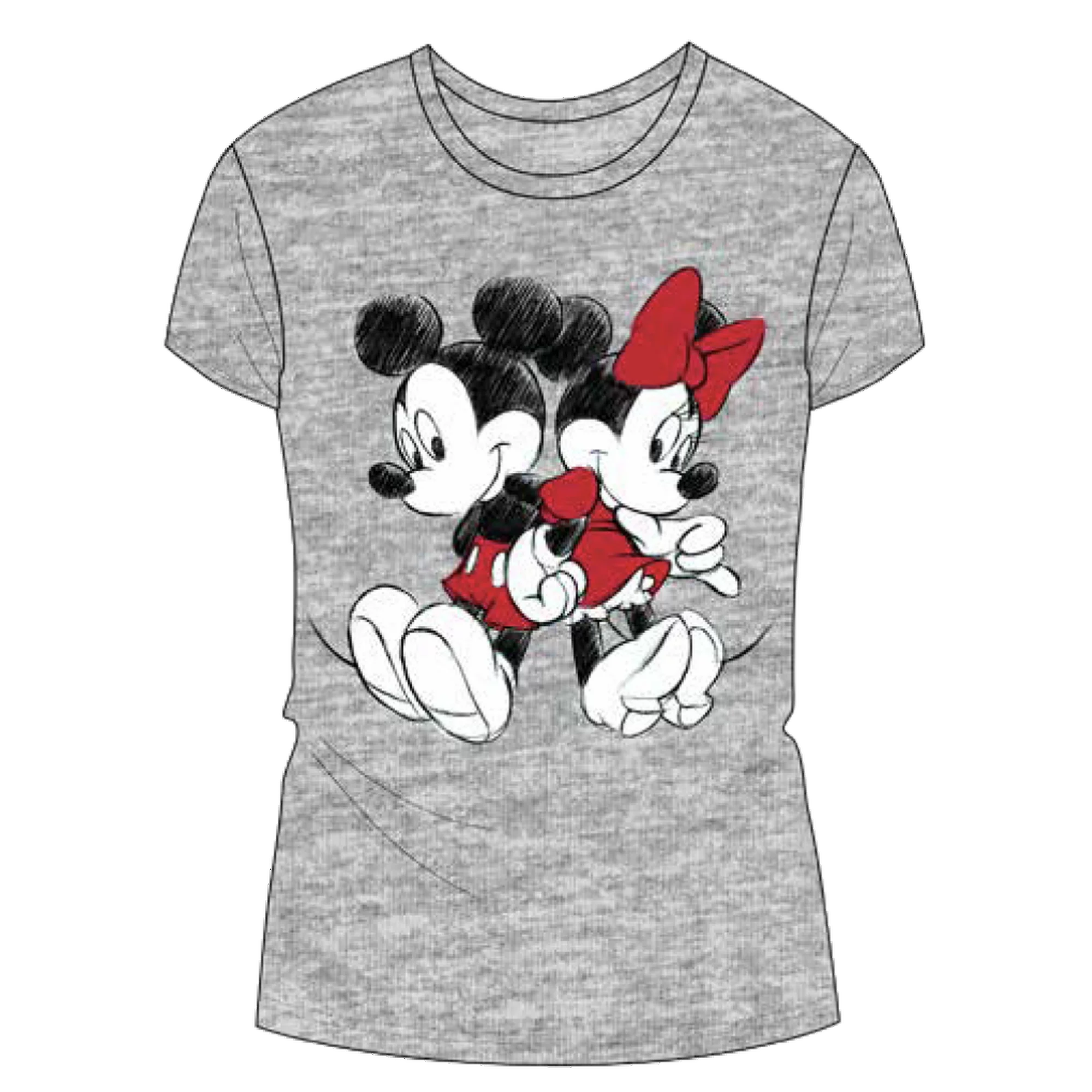 Mickey and Minnie Grey Loungewear Tee