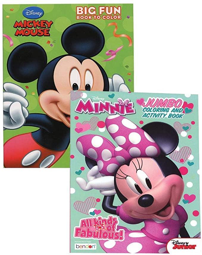 Mickey and Minnie Jumbo Coloring and Activity Book 80-Page