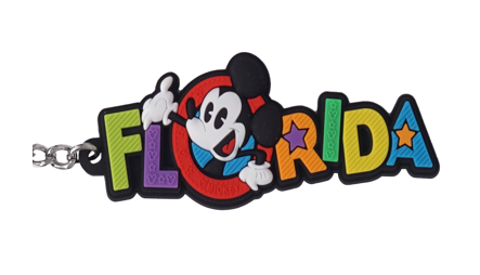 Disney Mickey Florida Bag Clip Key Chain