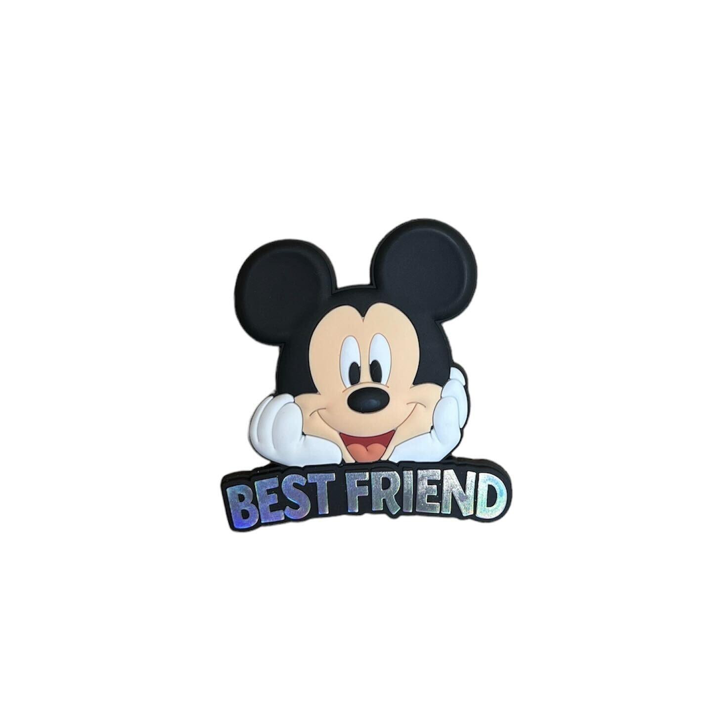 Mickey Head Soft Touch Magnet - BEST FRIEND