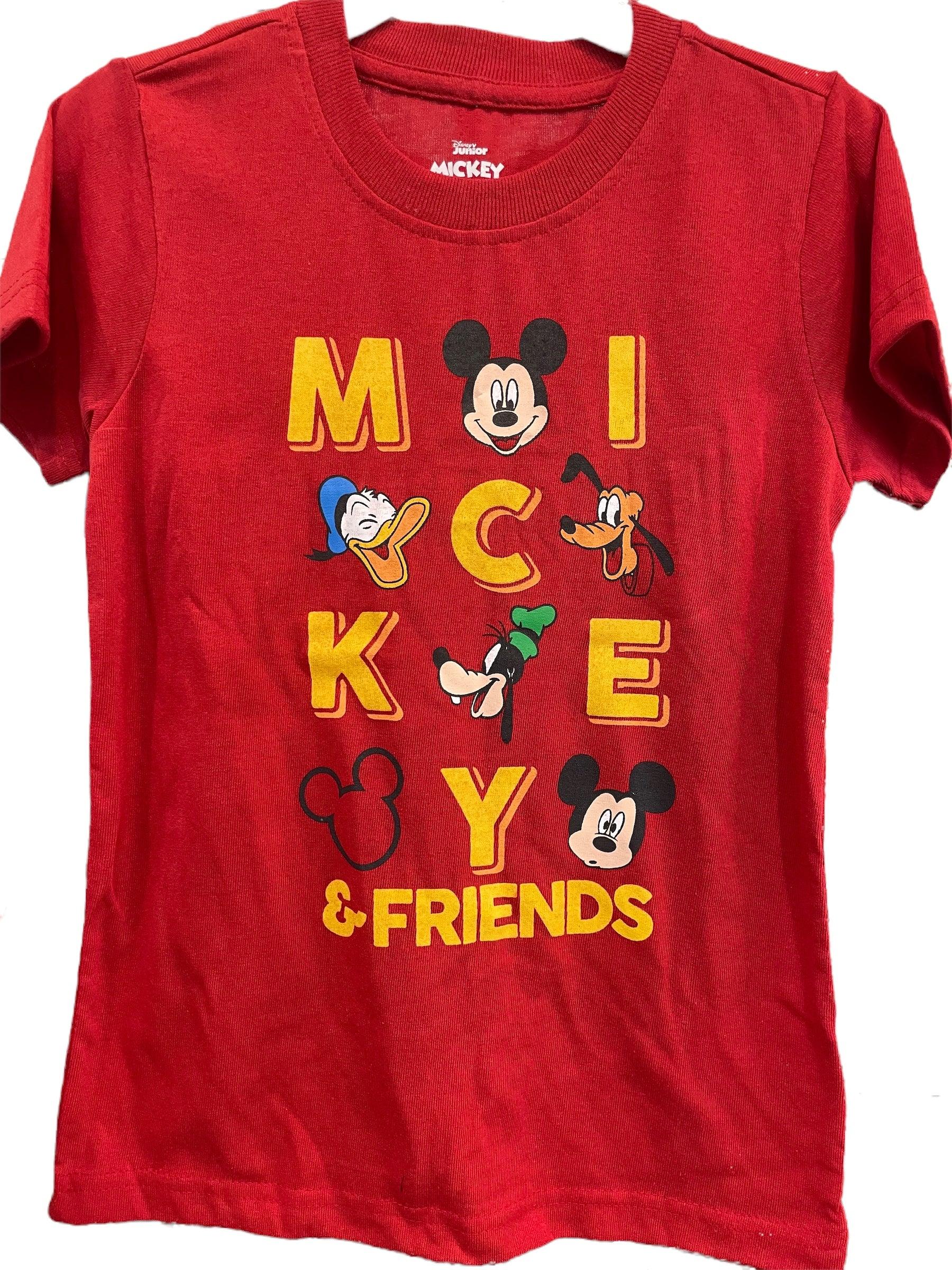 Mickey Mouse Boys Short Sleeve T-Shirt and Mesh Shorts Set