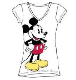 Mickey Mouse Ladies Loungewear V-Neck Tee