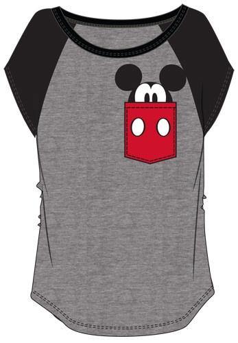 Mickey Mouse Peeking Pocket Youth Shirt