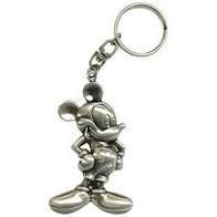 Mickey Mouse Pewter Metal Keychain