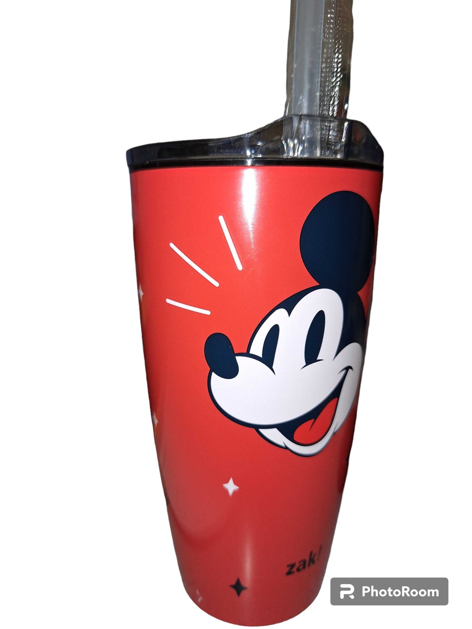 Red Mickey Stainless steel Tumbler 20oz with Lid & Straw