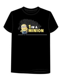 Adult '1 In A Minion' Black Tee