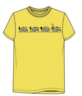 Adult Minion Line Yellow Tee