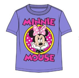 Polka Dot Minnie Hearts Toddler Violet Tee