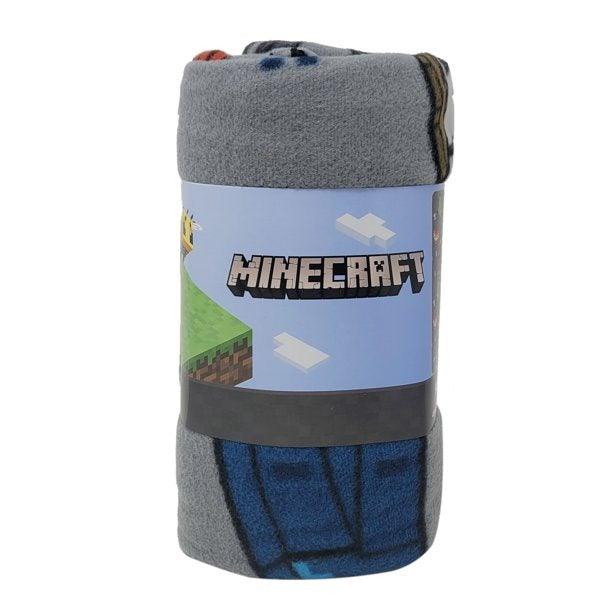 Minecraft Fleece Throw Blanket 45" x 60" Creeper Enderman Zombie