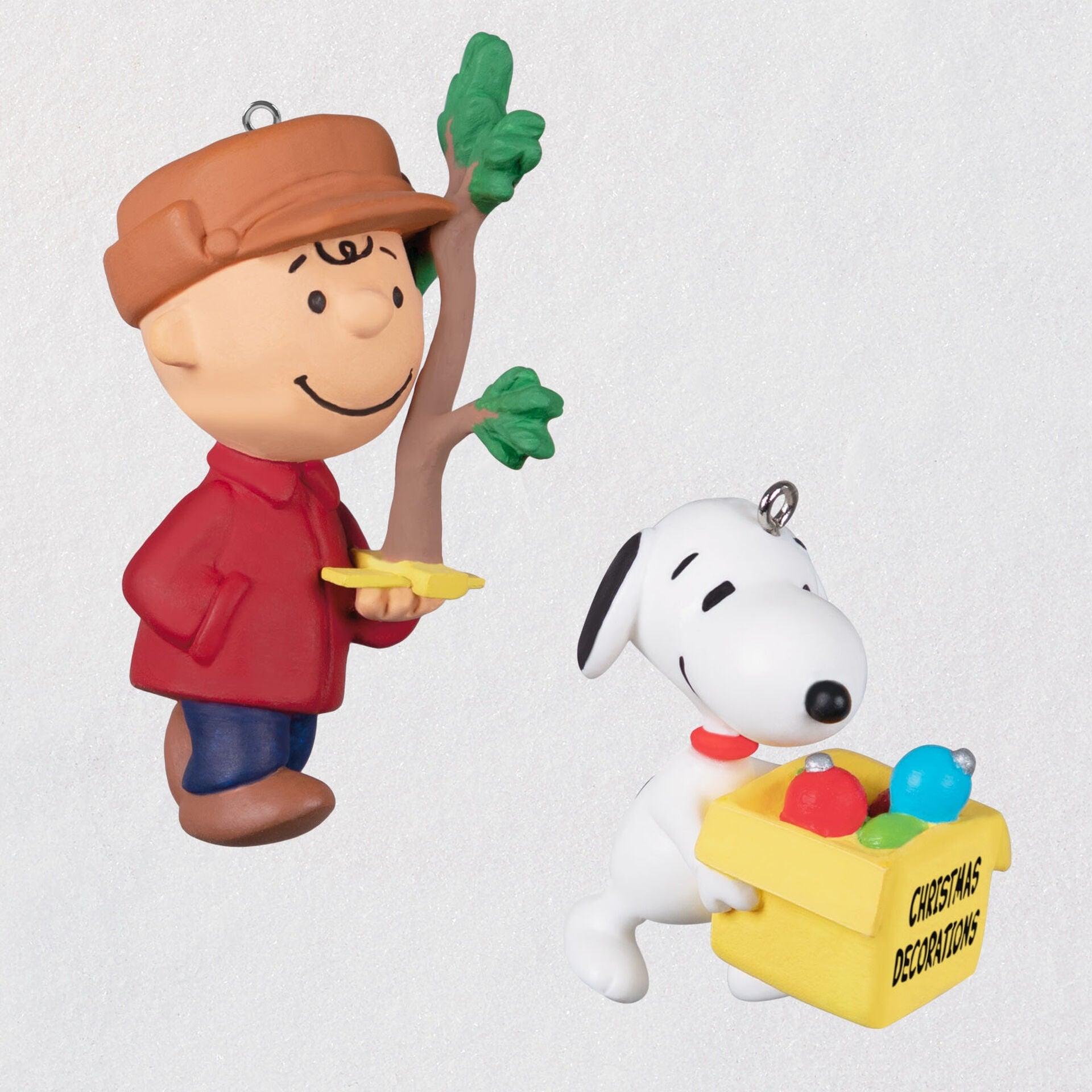 Mini The Peanuts® Gang Decorating Fun Ornaments, Set of 2