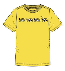 Adult Minion Line Yellow Tee