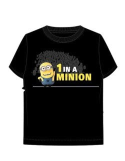 Youth '1 In A Minion' Black Tee