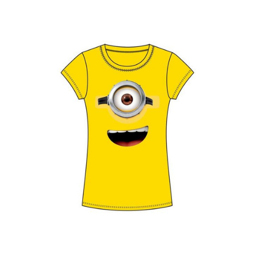 Minions Face Junior Fitted Fashion Top