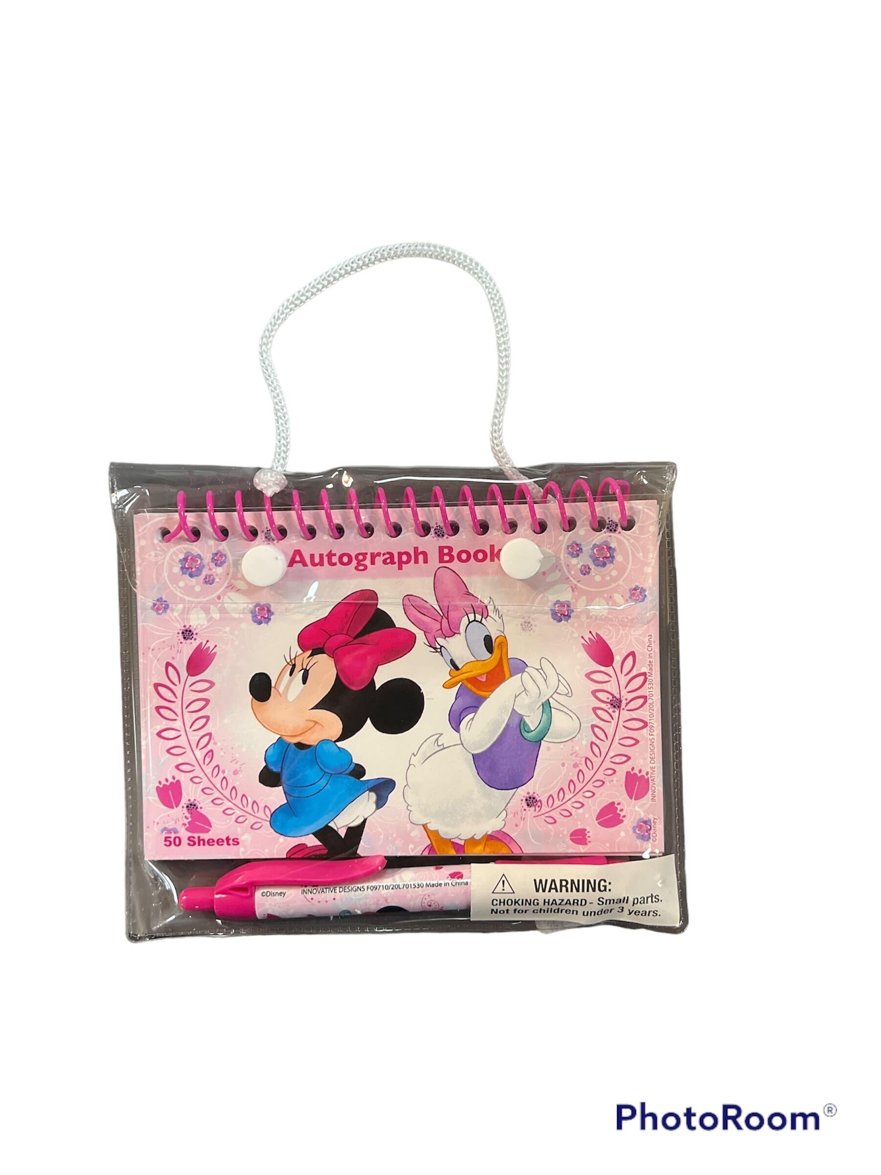 Minnie and Daisy Pink Autograph Book With Pen
