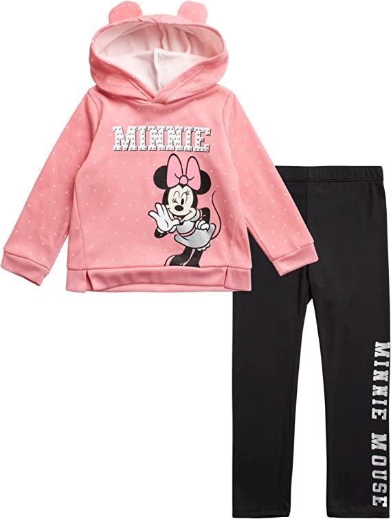 Minnie Fleece Hoodie Legging Set Pink/Black