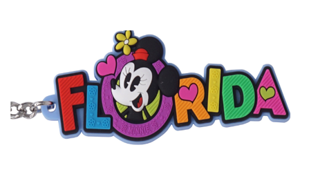 Minnie Florida Bag Clip Pvc Key chain