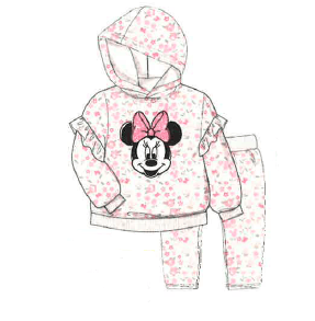 Minnie Little Girls Pullover Hoodie and Leggings Set