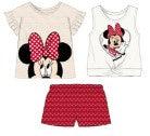 Minnie Mouse 3Pc Short Set, Baby Girls, White/Red