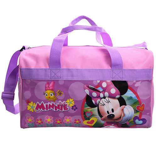 Minnie Mouse 600D Polyester Duffel Bag with printed PVC Side Panels