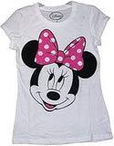 Minnie Mouse Big Face Bow Women's Pajama Shirt