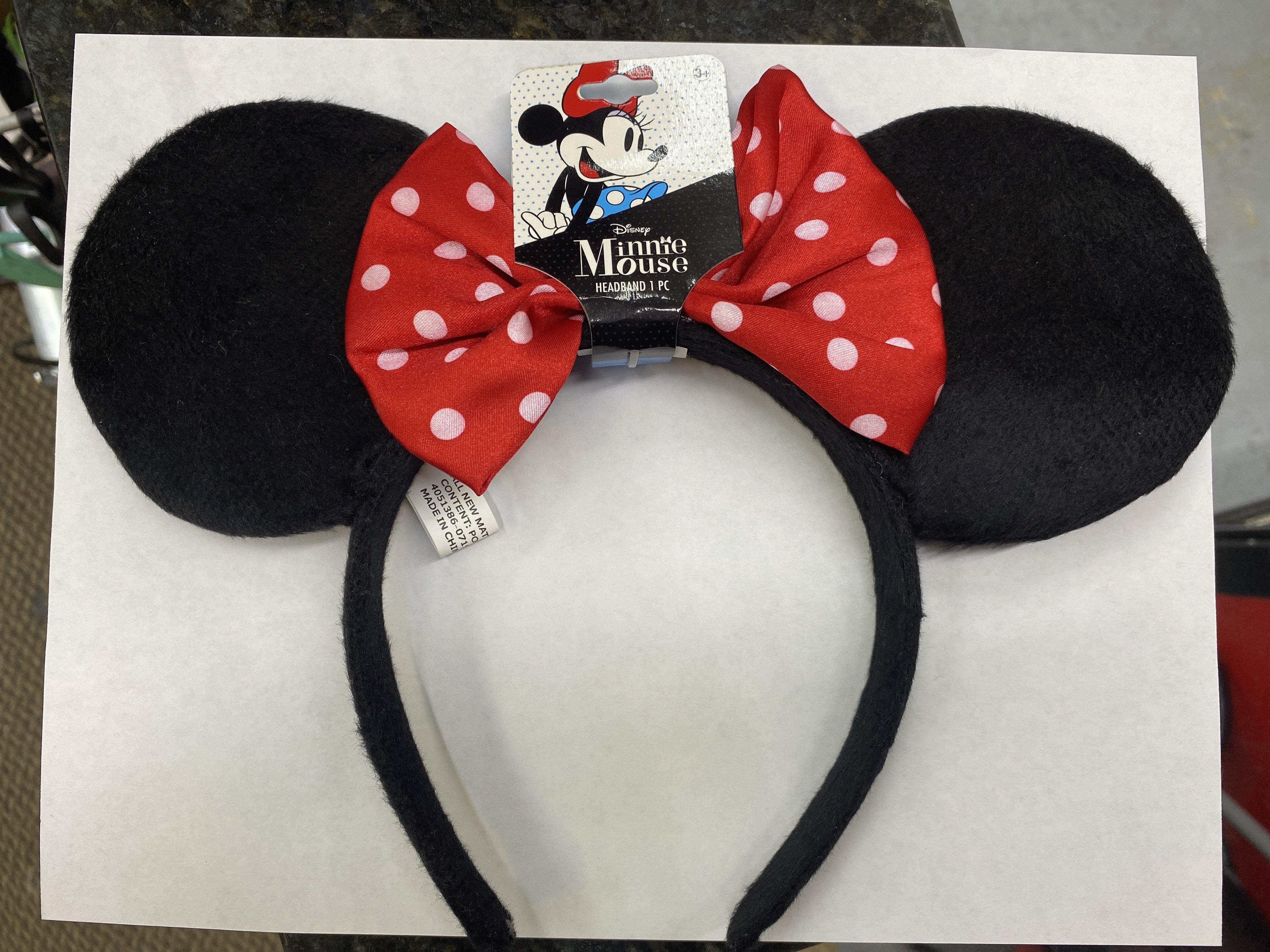 Minnie Mouse Ears Headband Red Bow