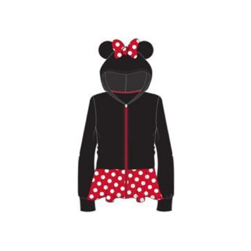 Minnie Mouse Girls Sweatshirt Zip Jacket Ages 4-12