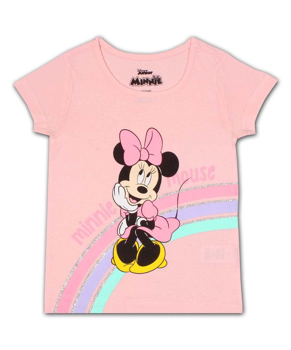 Minnie Mouse Light Pink Rainbow Tee - Toddler