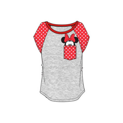 Minnie Mouse Peeking Pocket Juniors Shirt