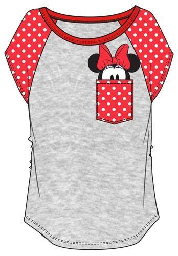 Minnie Mouse Peeking Pocket Juniors Shirt