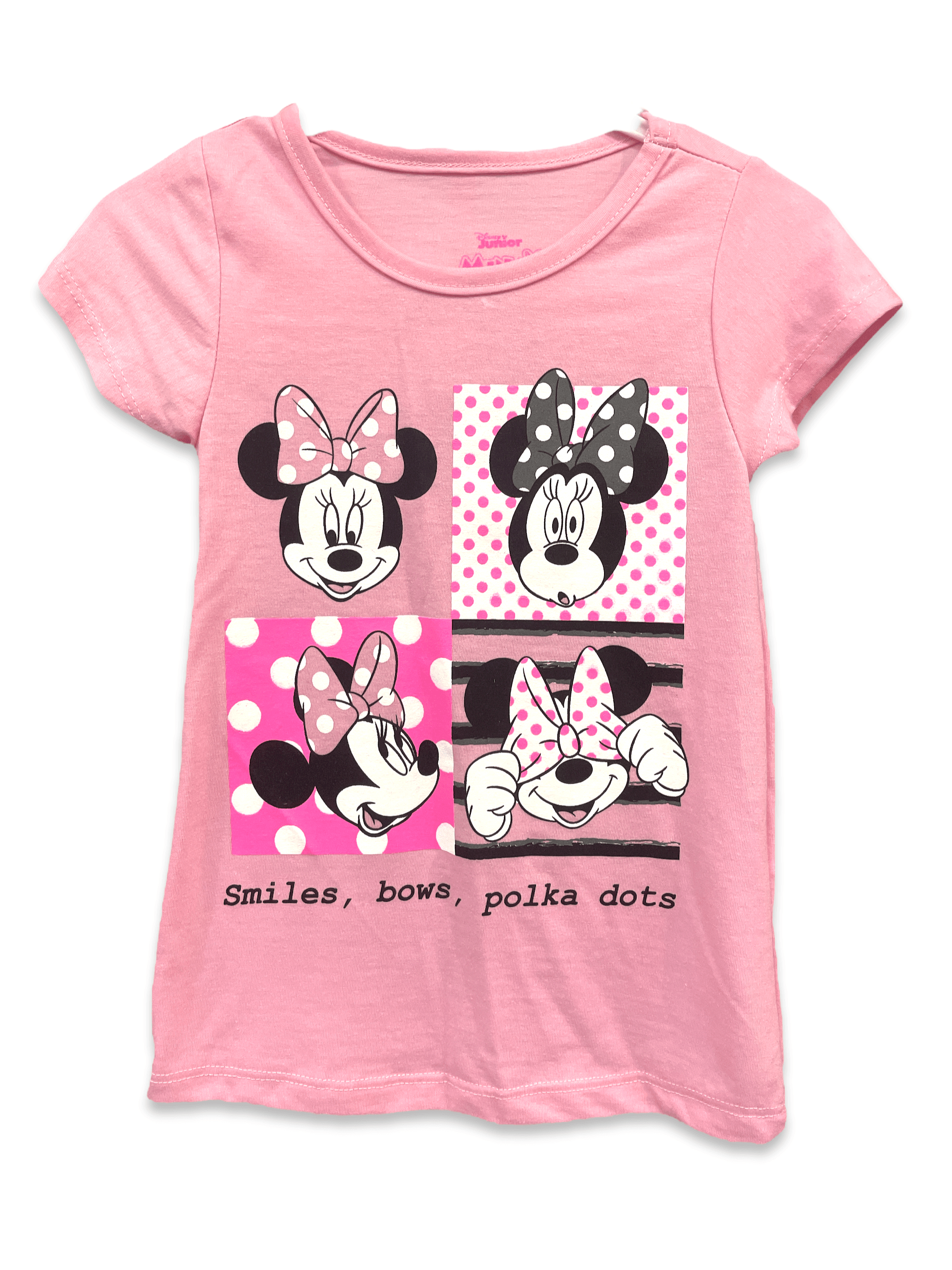 Minnie Mouse Toddler Two Piece Set Smiles Bow Polka Dots