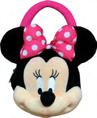 Minnie Short Strap Pink Plush Tote