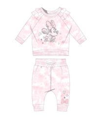 Minnie Tie-Dye Pullover Hoodie and Leggings Set
