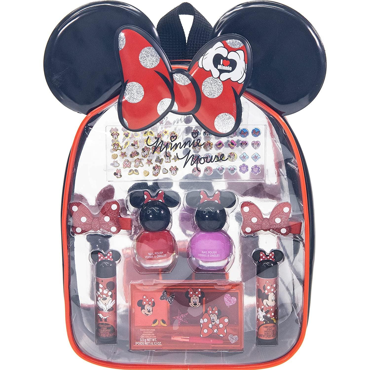 Minnie Townley Girl Backpack Makeup Set with Hair Accessories